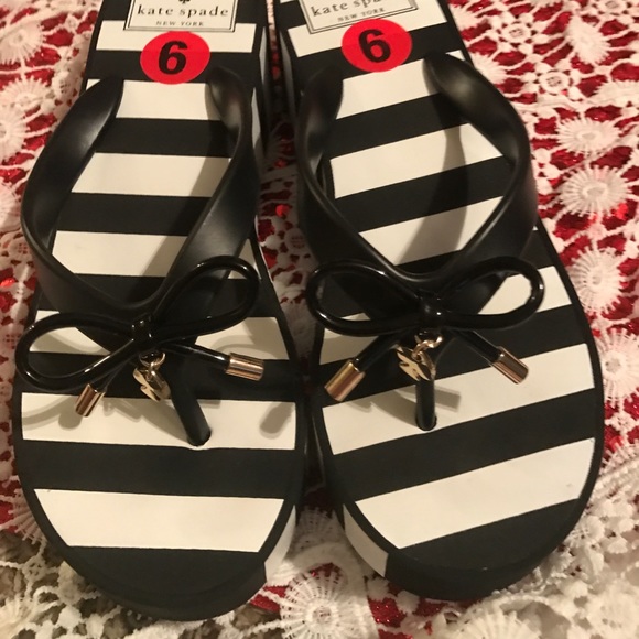 kate spade Shoes - New Kate Spade Wedge Flip Flop